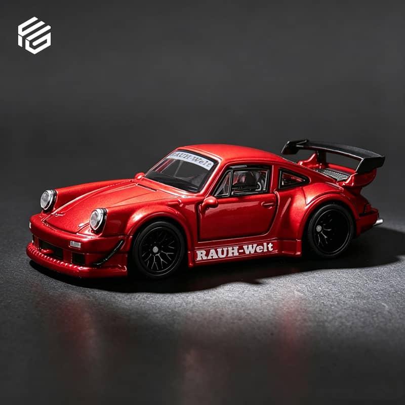 *PRE-ORDER* RWB 930 GT Wing Version, Transparent, 1:64 Scale (Red) collectible diecast model at Poketwheels