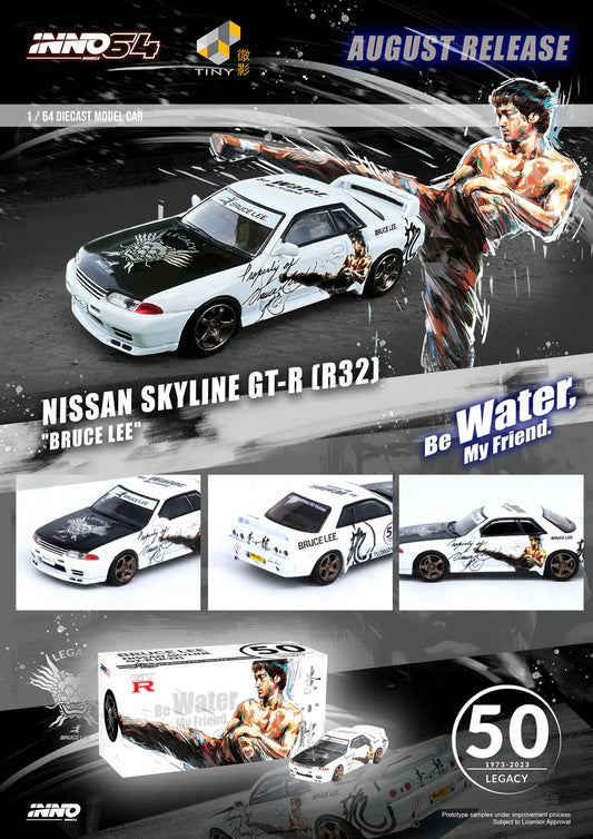 INNO64 Nissan Skyline GT-R R32 Bruce Lee Edition 1:64 Scale Diecast Model (Pre-Order)
