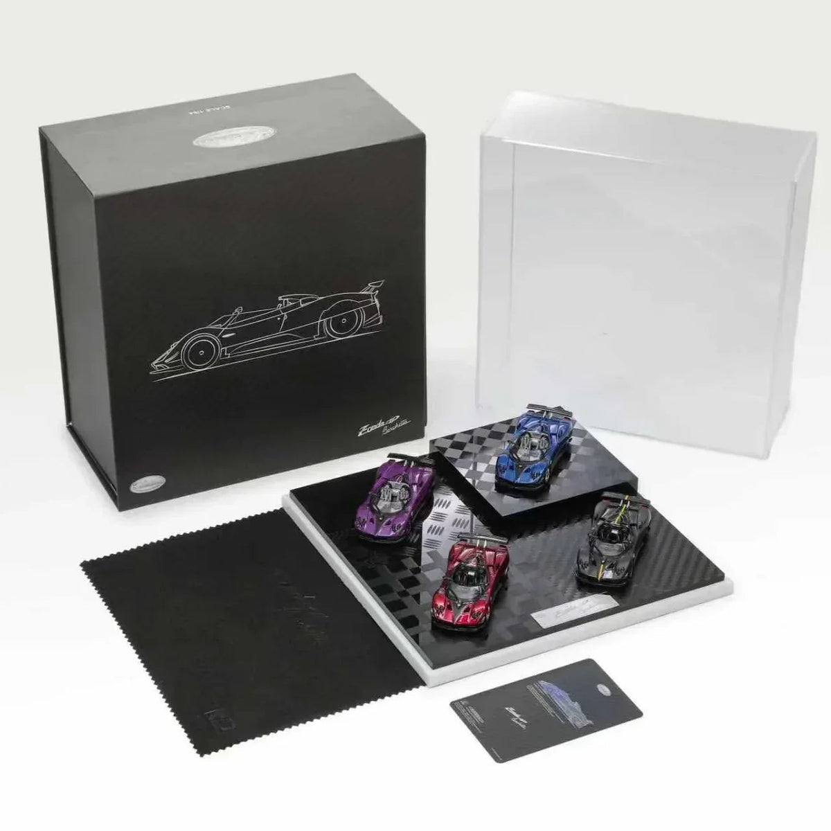 Pagani Zonda HP, 1:64 Scale (Four Carbon Set) collectible diecast model at Poketwheels