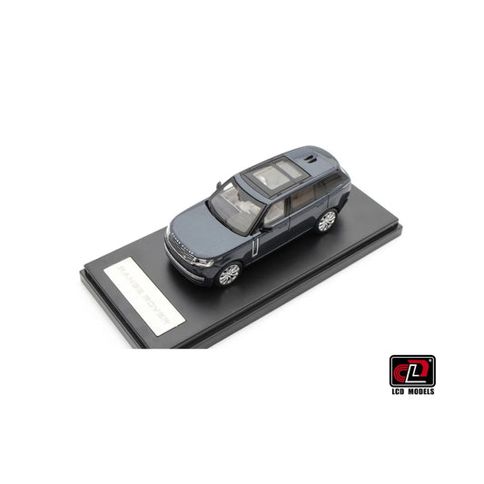 LCD Land Rover Range Rover Blue 1:64 Scale Diecast Model