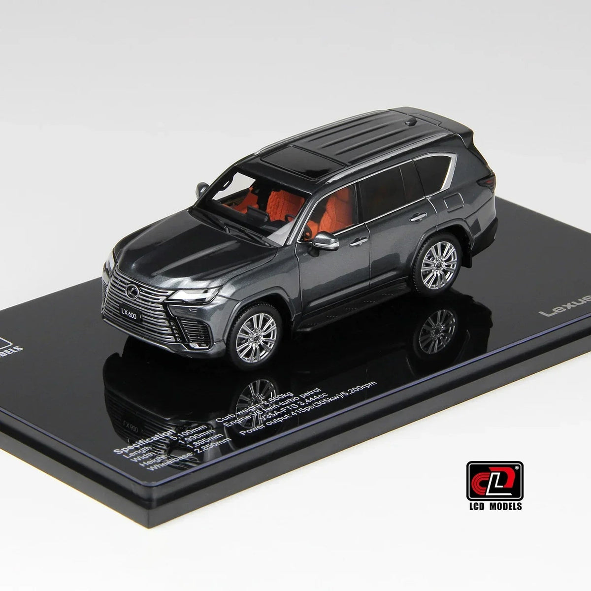 LEXUS LX600, 1:43 Scale (Grey) collectible diecast model at Poketwheels