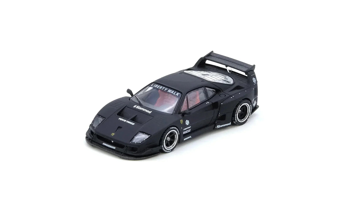 LBWK F40 Hong Kong Toycar Salon 2023 Special Edition, 1:64 Scale (Matte Black) collectible diecast model at Poketwheels