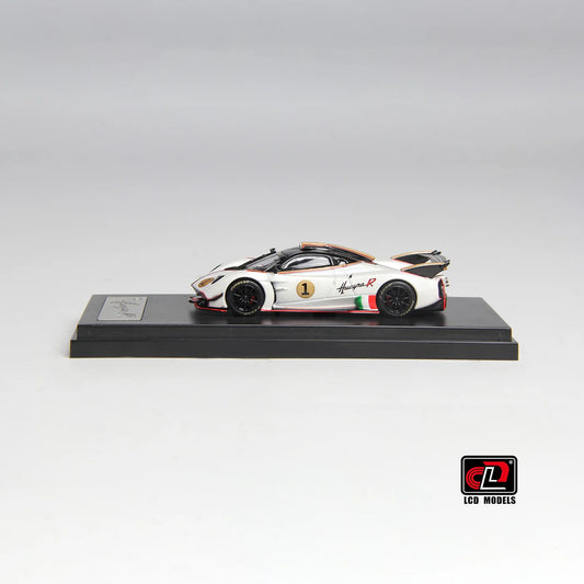 LCD Pagani Huayra R Pearl White 1:64 Scale Diecast Model