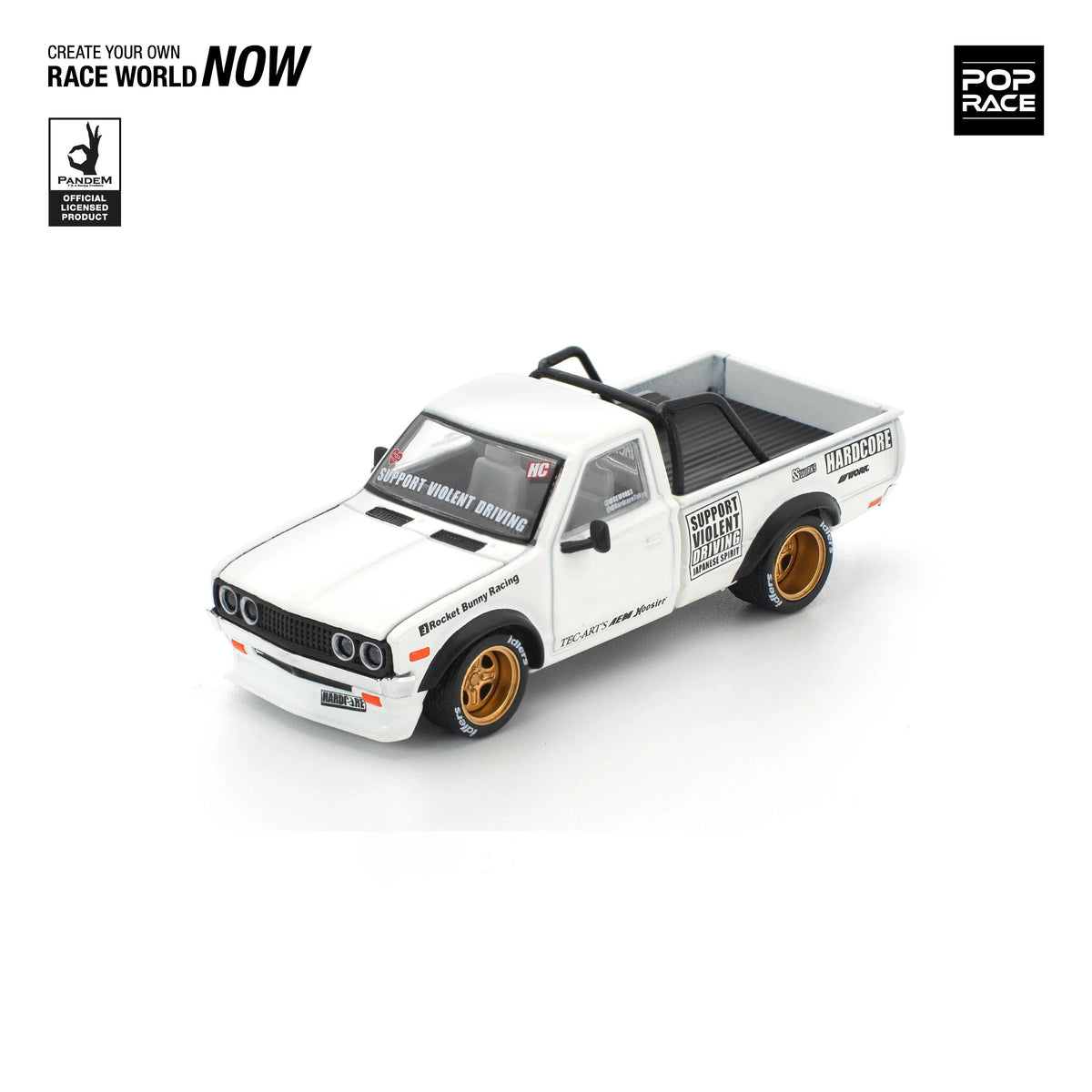Pandem Datsun 620 Rocket Bunny Racing, 1:64 Scale collectible diecast model at Poketwheels