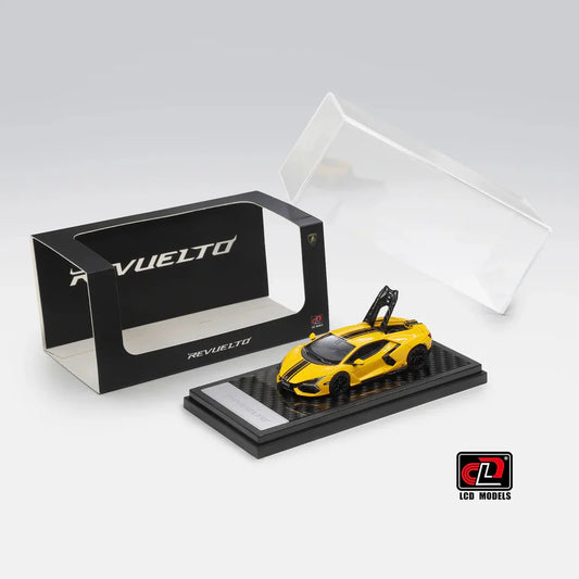 LCD Lamborghini Revuelto 20th Anniversary 1:64 Scale Diecast Model – Yellow