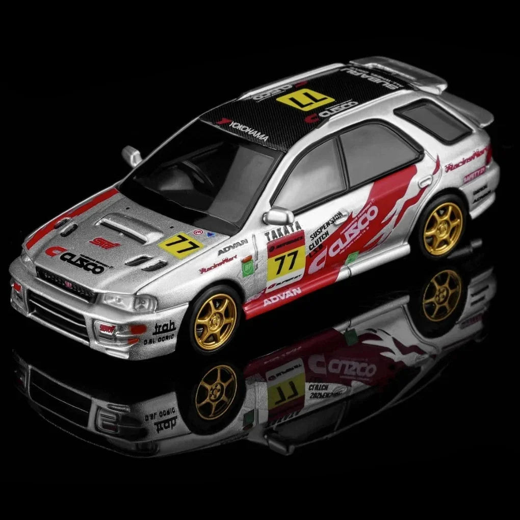 *PRE-ORDER* Subaru Impreza Wagon WRX STi Version VI Cusco Silver Livery, 1:64 Scale collectible diecast model at Poketwheels