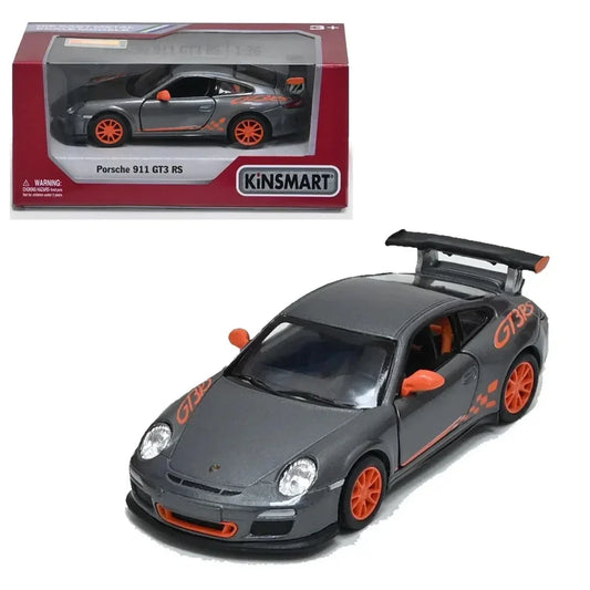 Kinsmart Porsche 911 GT3 RS 2010 1:36 Scale Diecast Model (Grey)