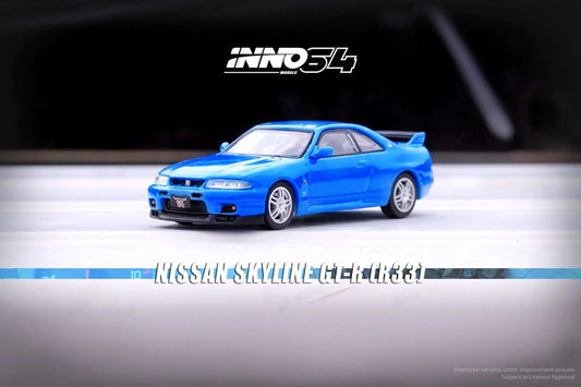 INNO64 Nissan Skyline GT-R R33 Championship Blue 1:64 Scale Diecast Model (Pre-Order)