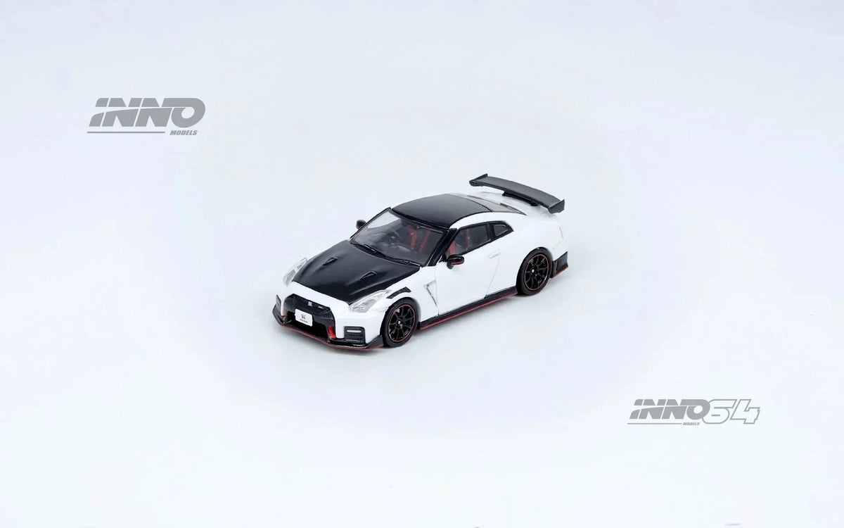 Nissan GT-R (R35) Nismo, 1:64 Scale (White) collectible diecast model at Poketwheels