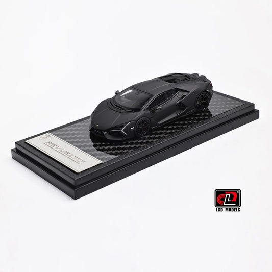 LCD Lamborghini Revuelto Matte Black 1:64 Scale Diecast Model