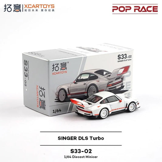 POPRACE Singer DLS Turbo, 1:64 Scale (Silver)