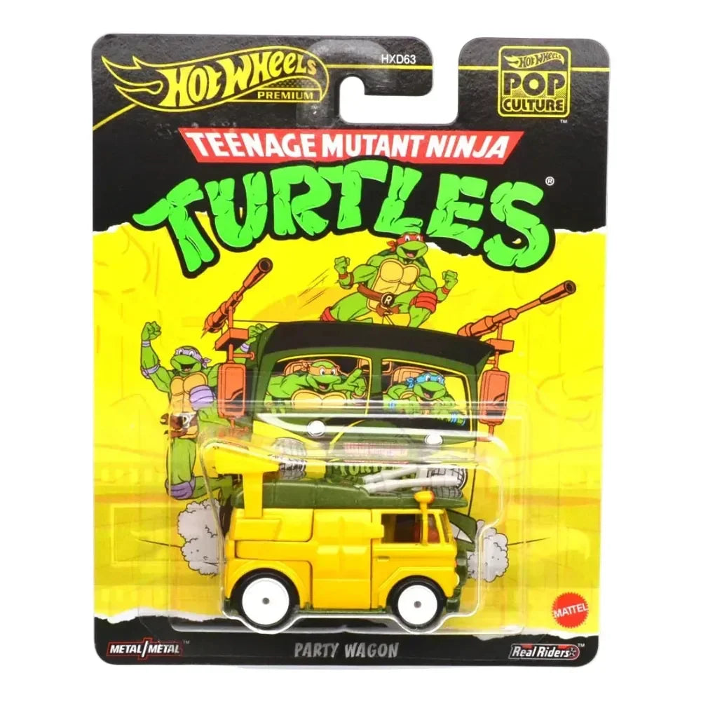 Pop Culture Teenage Mutant Ninja Turtles - Party Wagon, 1:64 Scale (Yellow) collectible diecast model at Poketwheels