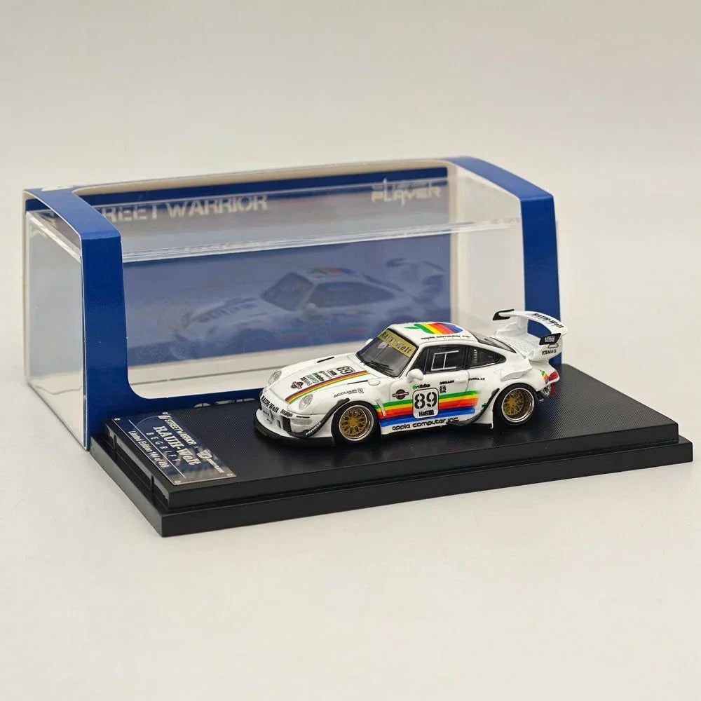 Porsche 911 993#89 Racing Sports Model, 1:64 Scale (White) (Apple Edition Limited to 499) collectible diecast model at Poketwheels