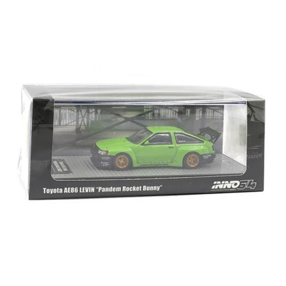 INNO64 Toyota AE86 Levin Pandem Rocket Bunny Green 1:64 Scale Diecast Model