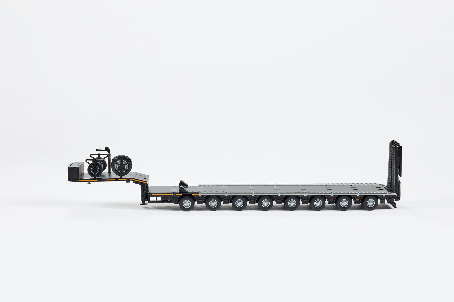 EIGHT-AXIS SEMI-LOW DECK TRAILER-BLACK