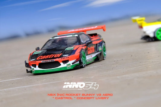 INNO64 Honda NSX NA1 Rocket Bunny V2 Aero Castrol Concept Livery 1:64 Scale Diecast Model (Pre-Order)
