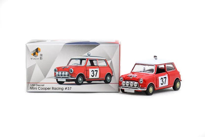 TINY Mini Cooper MK1 (37) 1:50 Scale (ATC66197) – Official Licensed Diecast with Acrylic Case