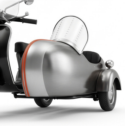 TINY Scooter with Sidecar (SF Express) 1:35 Scale – Official Licensed Diecast with Acrylic Case