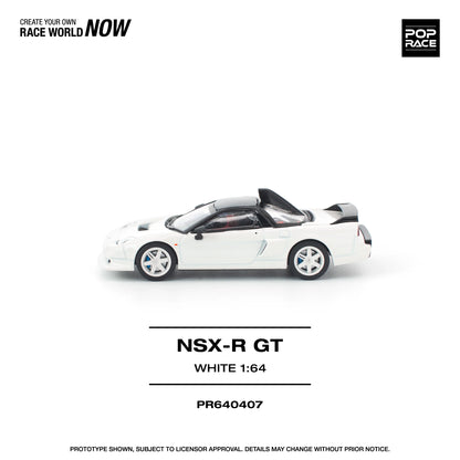 POPRACE Honda NSX-R GT White 1:64 Scale Diecast Model (Pre-Order)
