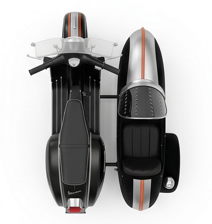 TINY Scooter with Sidecar (SF Express) 1:35 Scale – Official Licensed Diecast with Acrylic Case