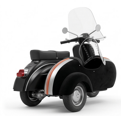TINY Scooter with Sidecar (SF Express) 1:35 Scale – Official Licensed Diecast with Acrylic Case