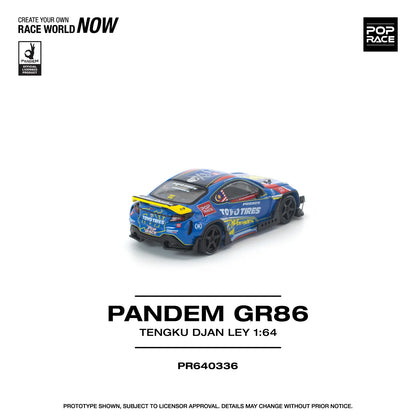 POPRACE Pandem GR86 Tengku Djan Ley 1:64 Scale Diecast Model (Pre-Order)