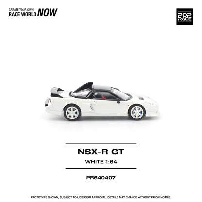 POPRACE Honda NSX-R GT White 1:64 Scale Diecast Model (Pre-Order)