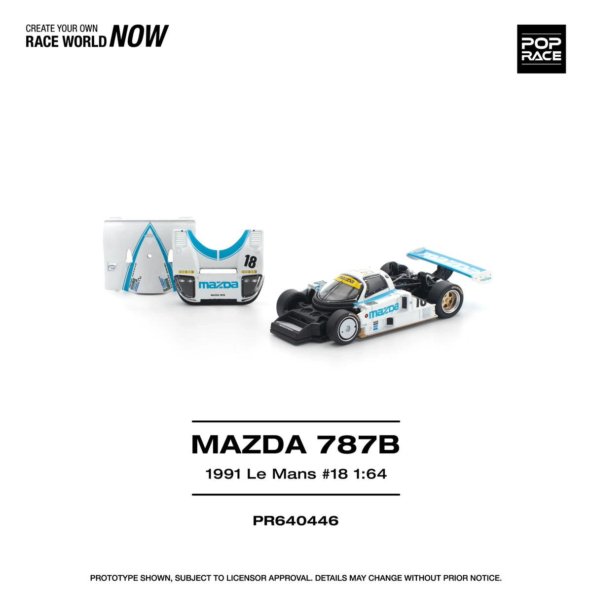 *PRE-ORDER* Mazda 787B 1991 Le Mans 24Hrs #18, 1:64 Scale collectible diecast model at Poketwheels