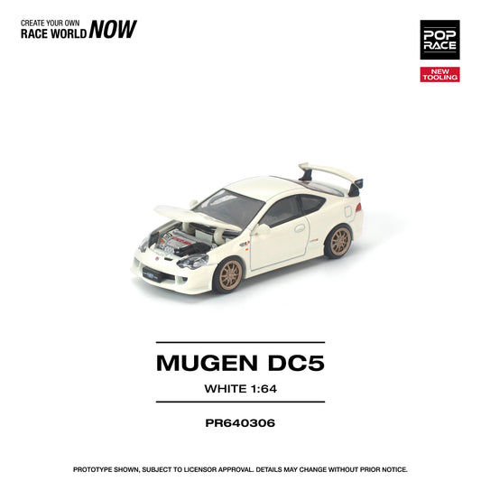 *PRE-ORDER* Honda DC5 Mugen New Tooling, 1:64 Scale (White) collectible diecast model at Poketwheels