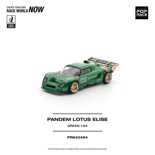 *PRE-ORDER* Pandem Lotus Elise, 1:64 Scale (Green) collectible diecast model at Poketwheels
