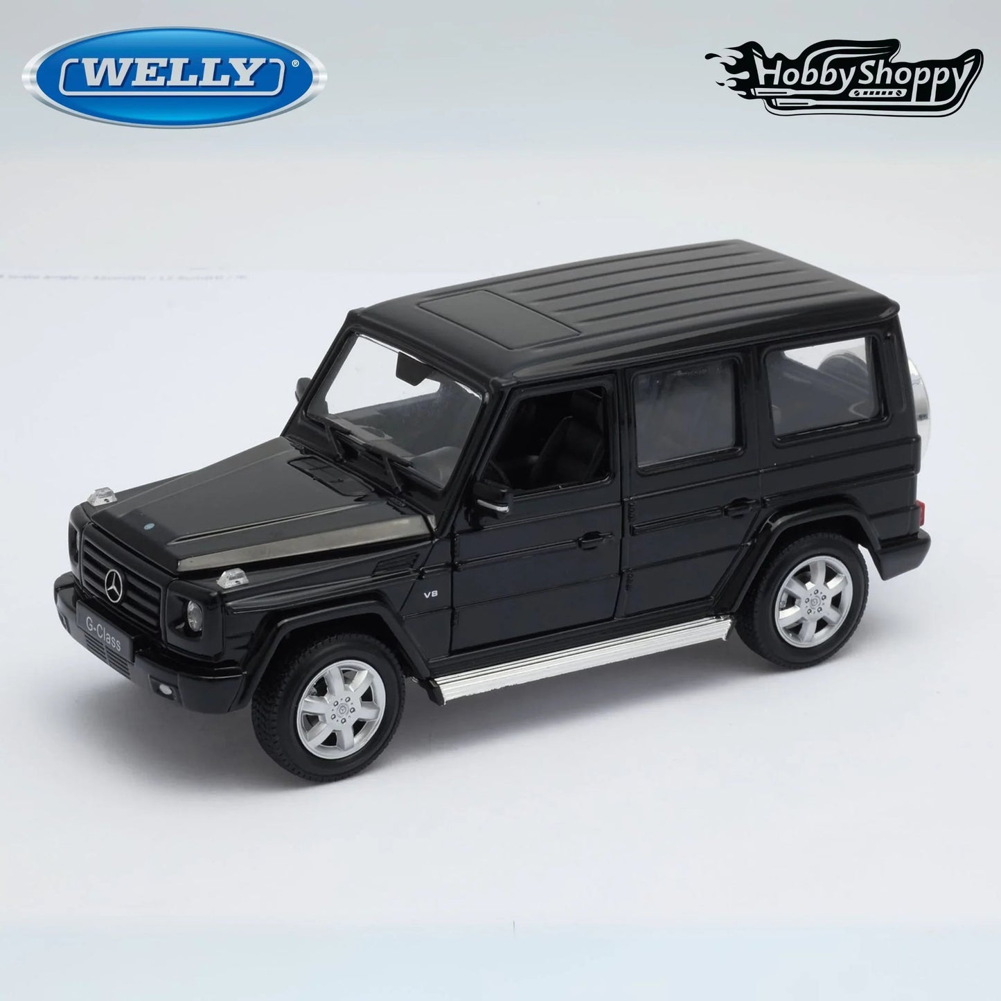 Premium scale model car for display – Mercedes Benz G-Class, 1:24 Scale (Black) Collectible
