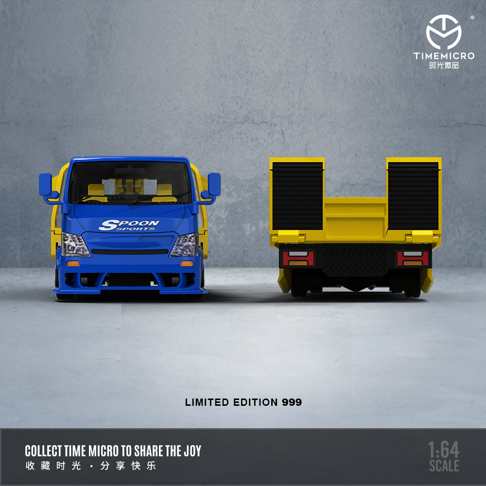 PRE-ORDER Time Micro H300 Flatbed Transport Trailer SPOON Edition 1:64 Scale Diecast Model