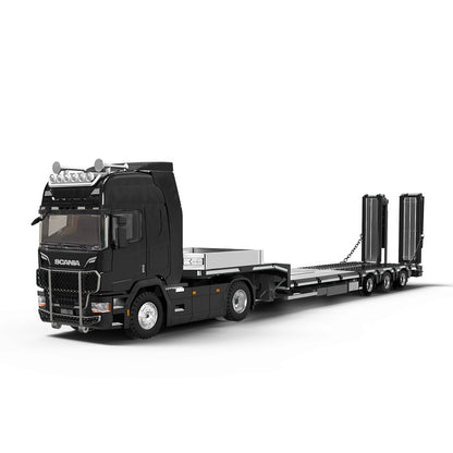 PRE-ORDER Time Micro Scania Trailer Transporter Black 1:64 Scale Diecast Model
