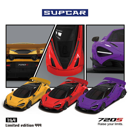 PRE-ORDER SC McLaren 720S Yellow Regular Edition 1:64 Scale Diecast Model