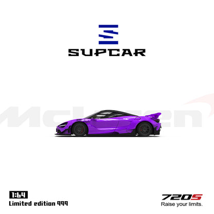 PRE-ORDER Time Micro SC McLaren 720S Purple Regular Edition 1:64 Scale Diecast Model