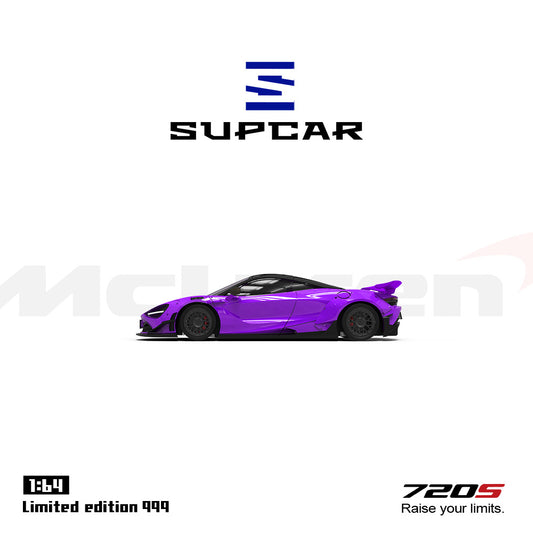 PRE-ORDER Time Micro SC McLaren 720S Purple Regular Edition 1:64 Scale Diecast Model