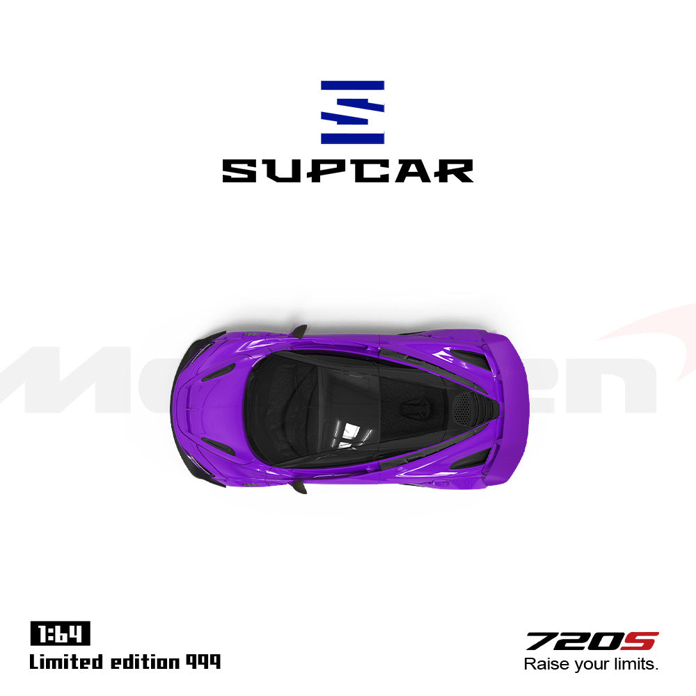 PRE-ORDER Time Micro SC McLaren 720S Purple Regular Edition 1:64 Scale Diecast Model