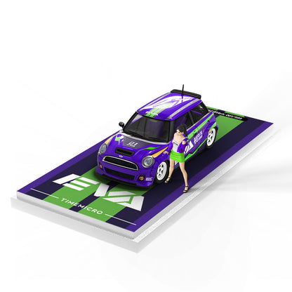 PRE-ORDER Time Micro TM BMW Mini Cooper Purple EVA First Machine Doll Edition 1:64 Scale Diecast Model