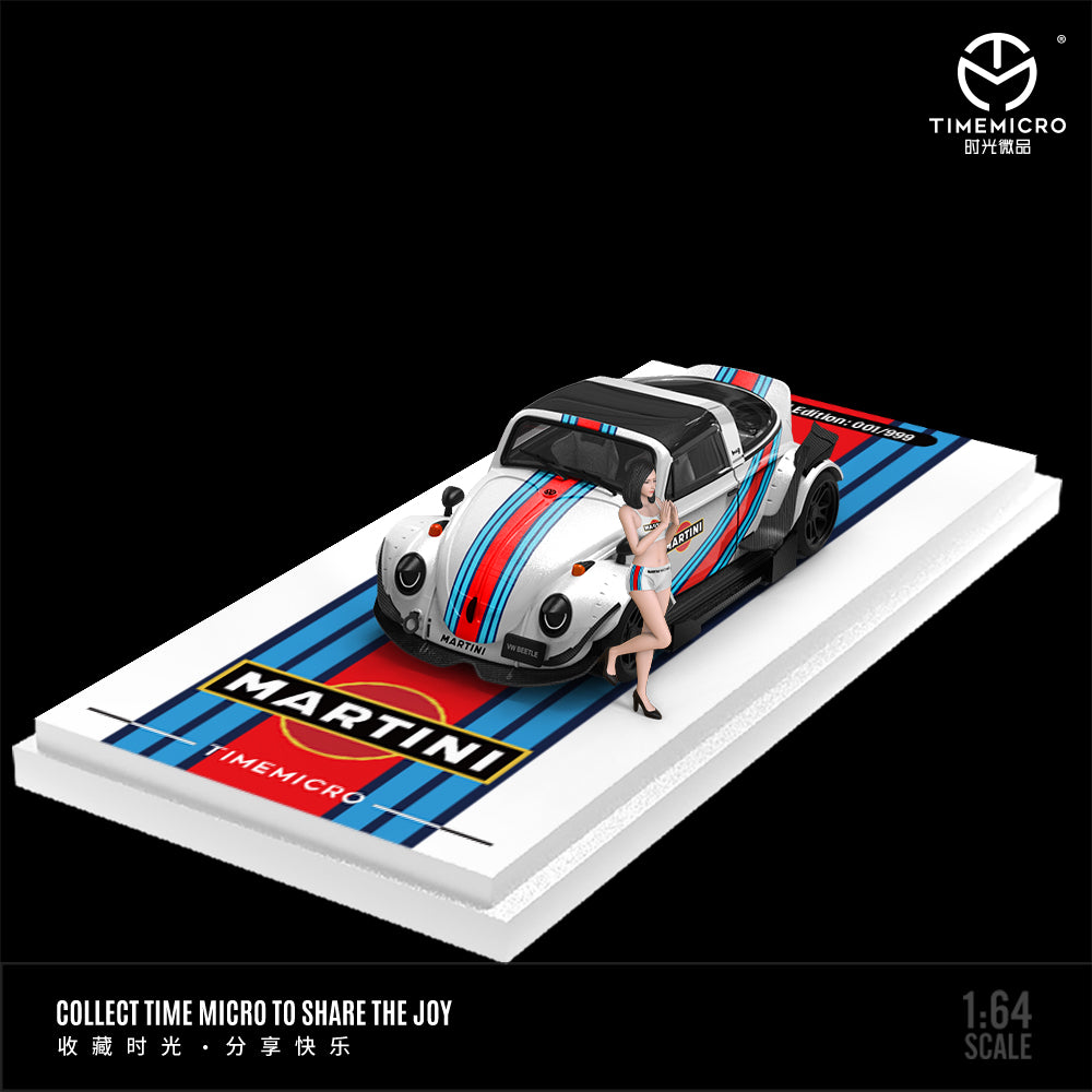 PRE-ORDER Time Micro TM Beetle Martini Doll Edition 1:64 Scale Diecast Model