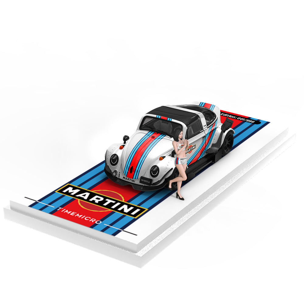 PRE-ORDER Time Micro TM Beetle Martini Doll Edition 1:64 Scale Diecast Model