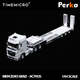 PRE-ORDER Time Micro TM Mercedes-Benz Trailer Transporter White 1:64 Scale Diecast Model