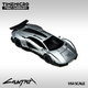 PRE-ORDER Time Micro Countach V Matte Silver Grey Exhibition Edition 1:64 Scale Diecast Model