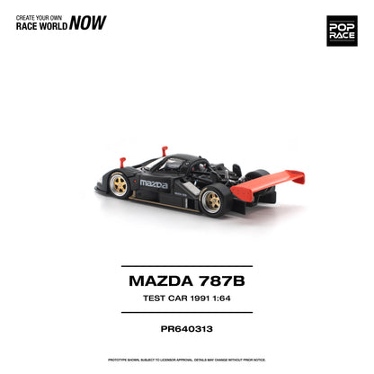 POPRACE Mazda 787B 1991 Test Car 1:64 Scale Diecast Model (Pre-Order)