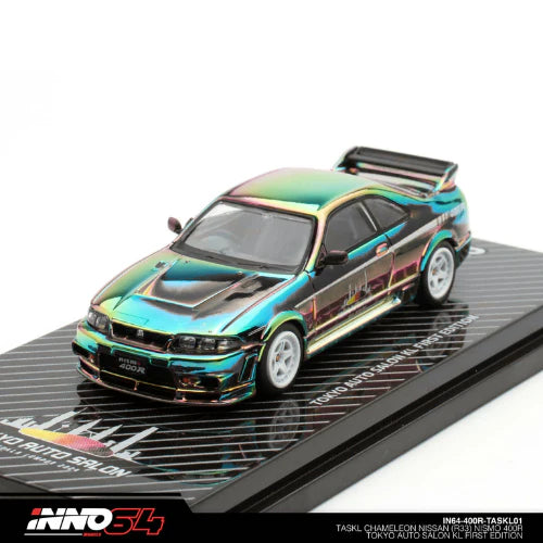 INNO64 Nissan Skyline GT-R R33 Nismo 400R Tokyo Auto Salon Kuala Lumpur Exclusive Edition 2024 1:64 Scale Diecast Model (Chameleon)