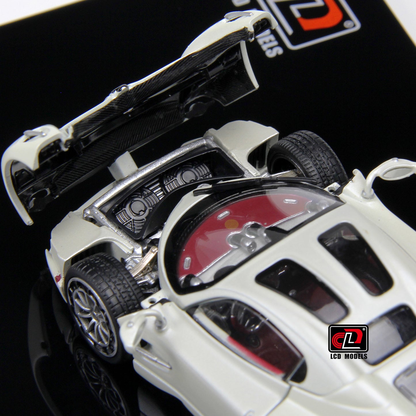 Pagani Utopia White LCD Models | 1:43 Scale Diecast | Hypercar Collectible