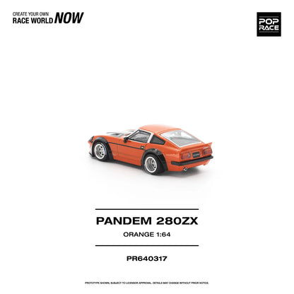 POPRACE Pandem Nissan 280ZX Orange 1:64 Scale Diecast Model (Pre-Order)