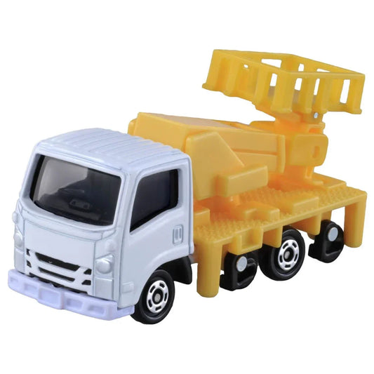 Tomica No.17 Isuzu ELF Road Railer, 1:64 Scale (Yellow) collectible diecast model at Poketwheels