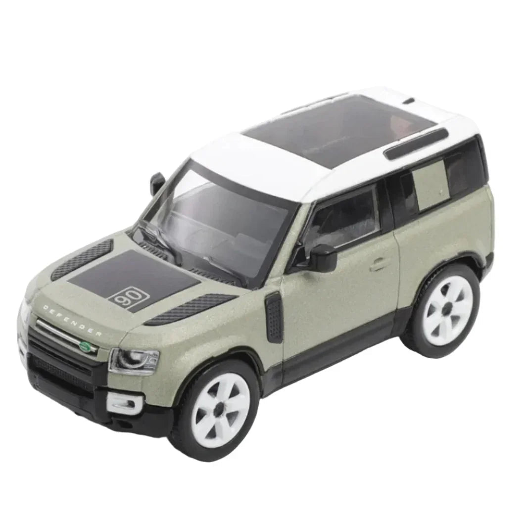 Land Rover Defender 90, Scale 1:64 (Green) collectible diecast model at Poketwheels
