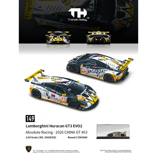 *PRE-ORDER* Lamborghini Huracan GT3 EVO2 - CHINA GT(ZHUHAI) 2026 No.63, 1:64 Scale collectible diecast model at Poketwheels