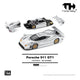 *PRE-ORDER* Porsche 911 GT1 1998, 1:64 Scale (Silver) collectible diecast model at Poketwheels
